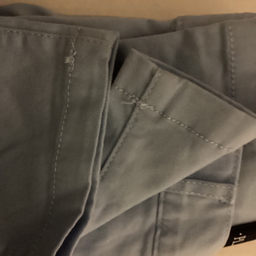 Childrens Place Size 5 skinny stretch chino/khaki pants baby blue - Picture 4 of 7